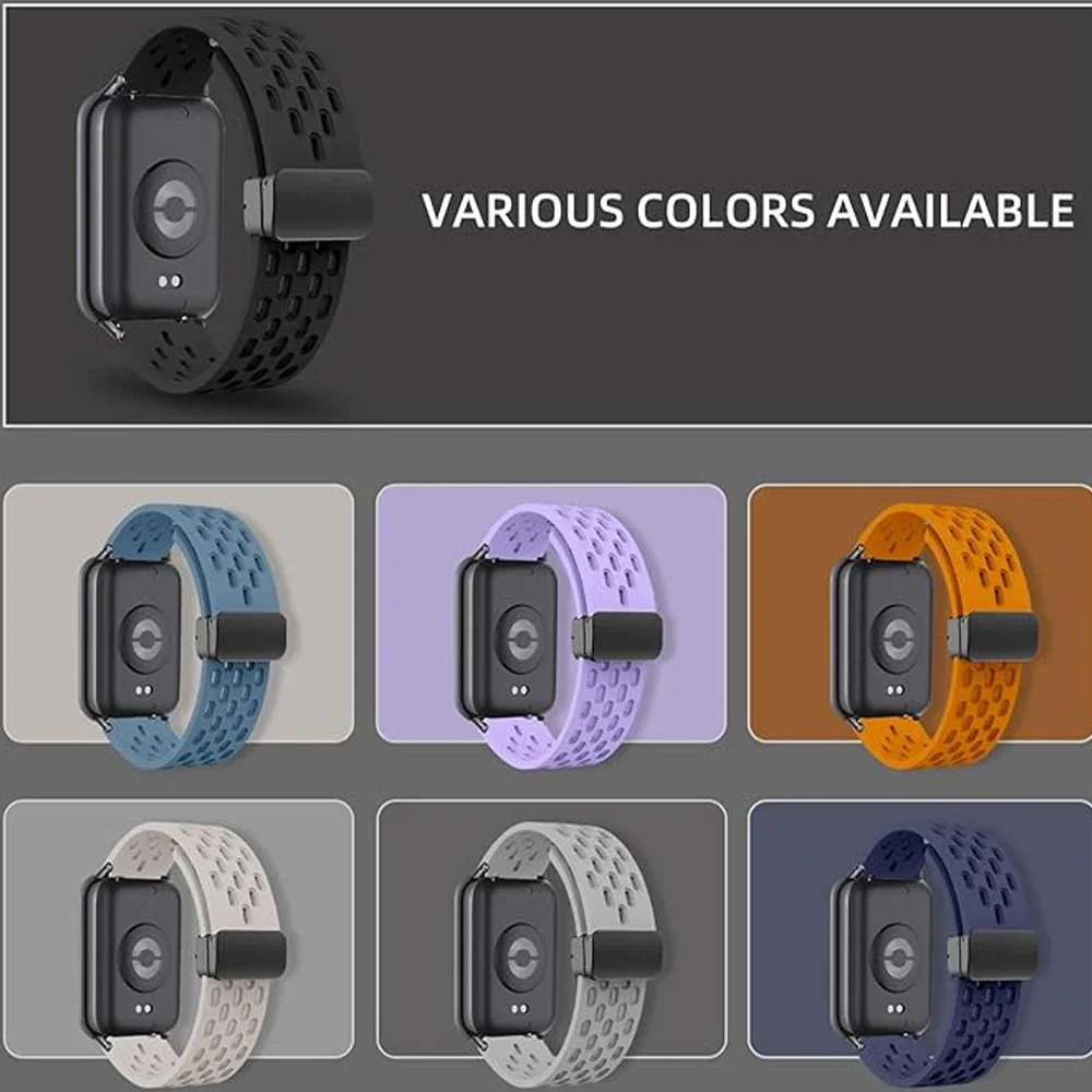 Silicone Sport Watchband with Magnetic Closure – Premium Replacement Strap and Wrist Accessory