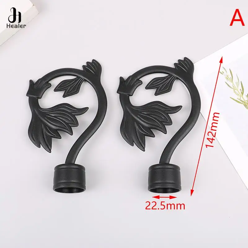 1 Pair Plastic Curtain Decorative Pole/Rod Finials Ends Heads Caps Dia. 22mm/28mm Curtain Accessories Rod Kits Window Decoration