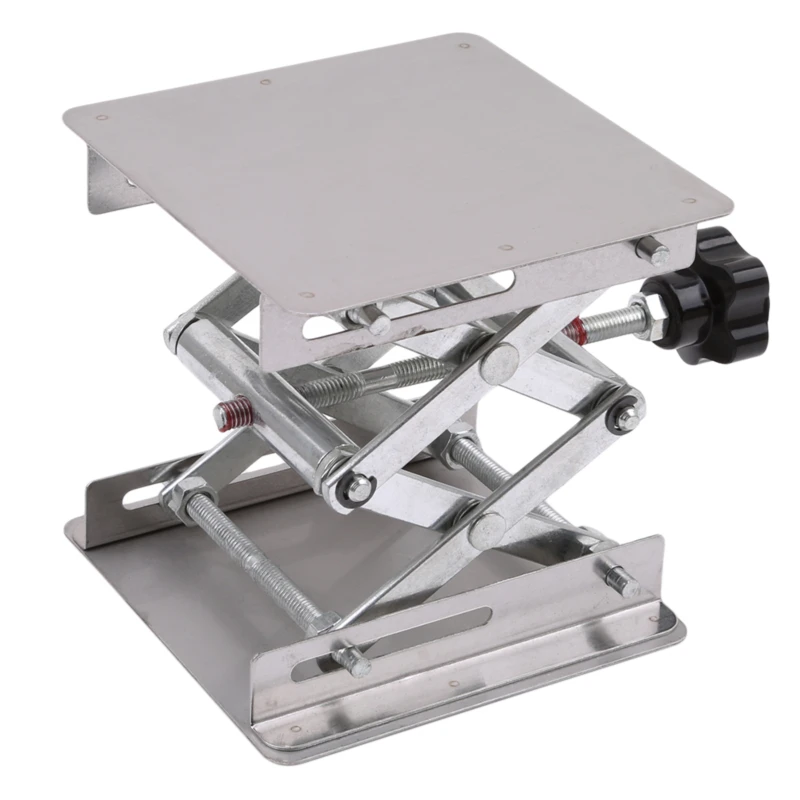 Scissor Lift Jack Scissor Lift Table Laboratory Lifting Platform Stand Rack Scissor Jack Bench Lifter Table Lab 100x100mm Stainless Steel Lifting Platform
