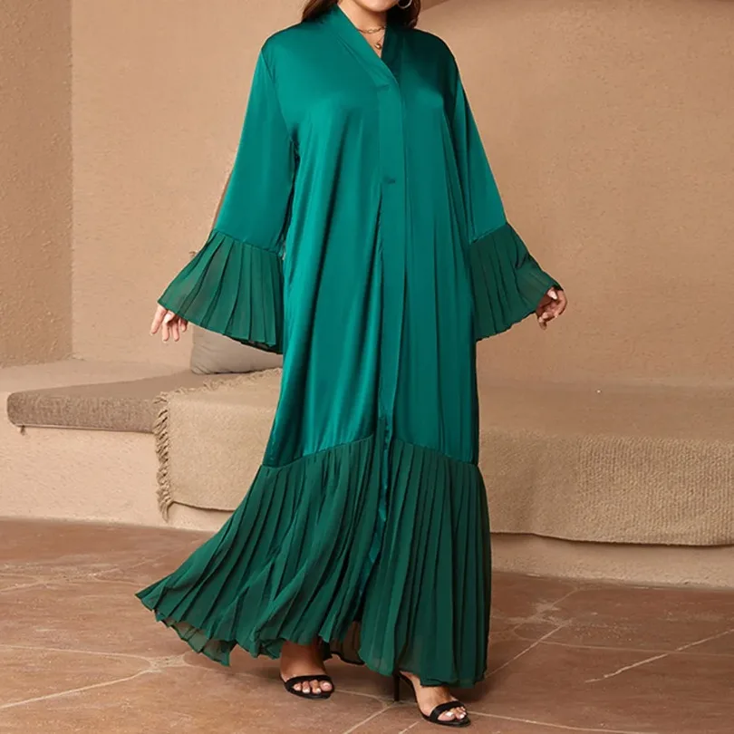 Open Abaya Dubai Kaftan Muslim Cardigan Abayas Dresses for Women 2024 Casual Kimono Robe Femme Caftan Turkish Islamic Clothes