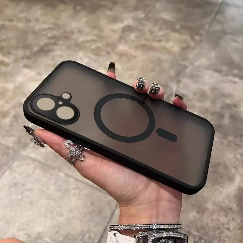 Matte Magnetic Magsafe Wireless Charging Protective Phone Case