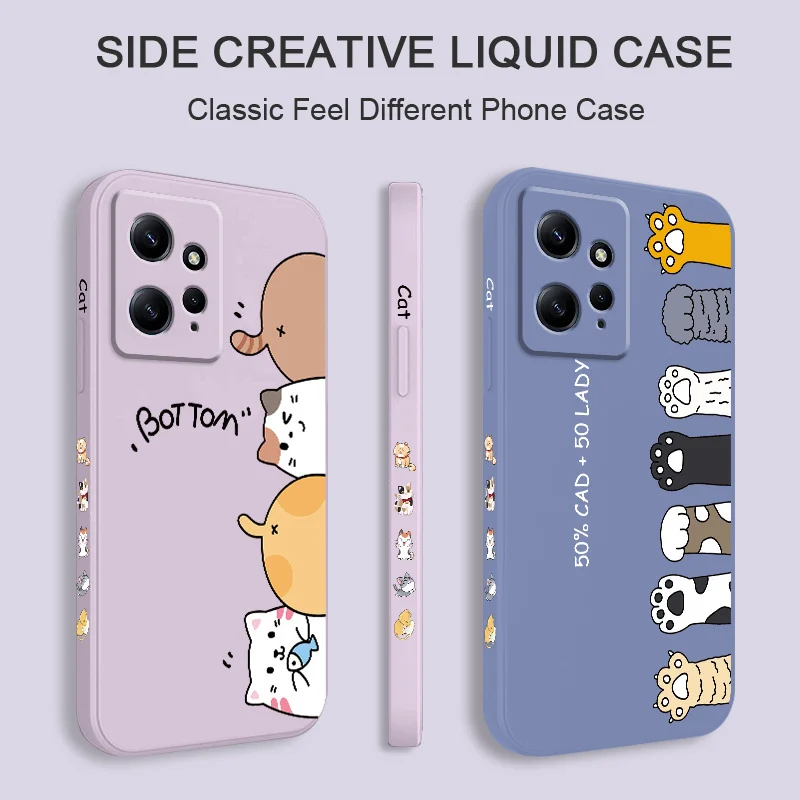 Cat Litter Design Liquid Silicone Phone Case