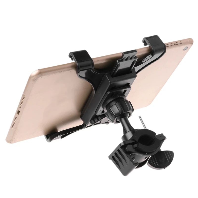 New Music Microphone Stand Holder Mount Tablet Pad Air Tab 7 to 11inch 360° Swivel Stand Bike Gym Handlebar Mount