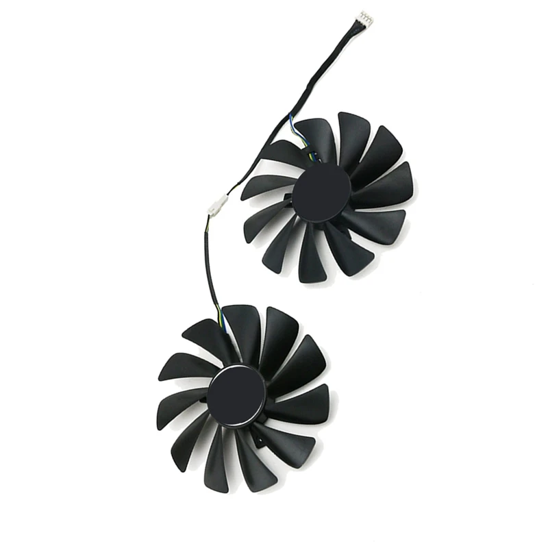 95mm Grafikkarten Lüfter FDC10U12S9-C - 4-Pin Ersatzlüfter Für XFX Radeon RX5700/XT THICC II