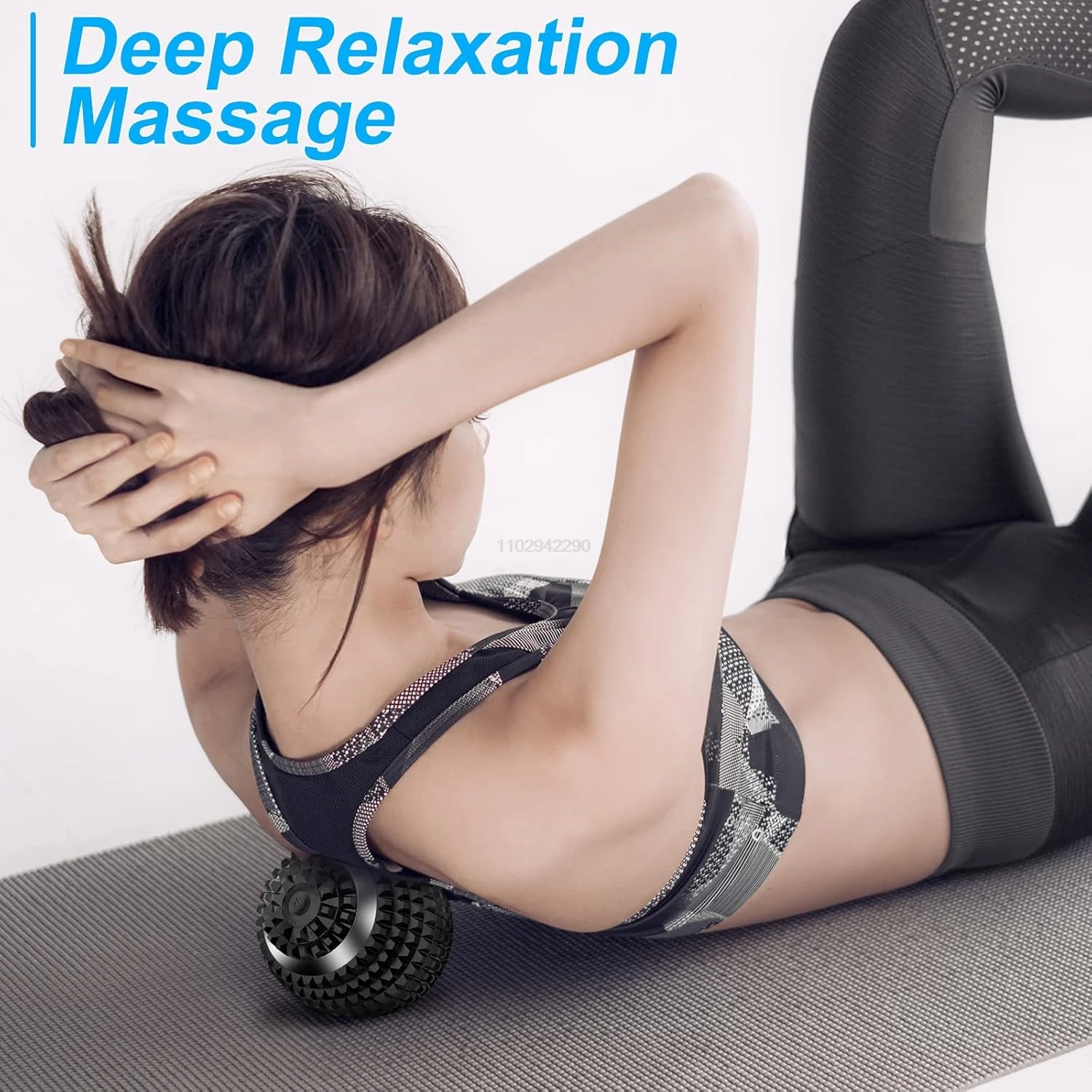 Electric Massage Ball Vibrating Sport Fitness Foot Pain Relief Plantar Faciities Reliever Gym Home Training Yoga Massager Ball