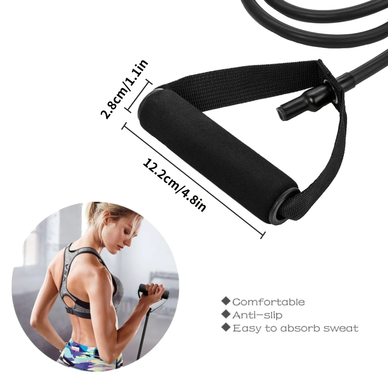 1pc A Resistance Pull Rope Easy To Carry Fitness Yoga fitness tension rope
