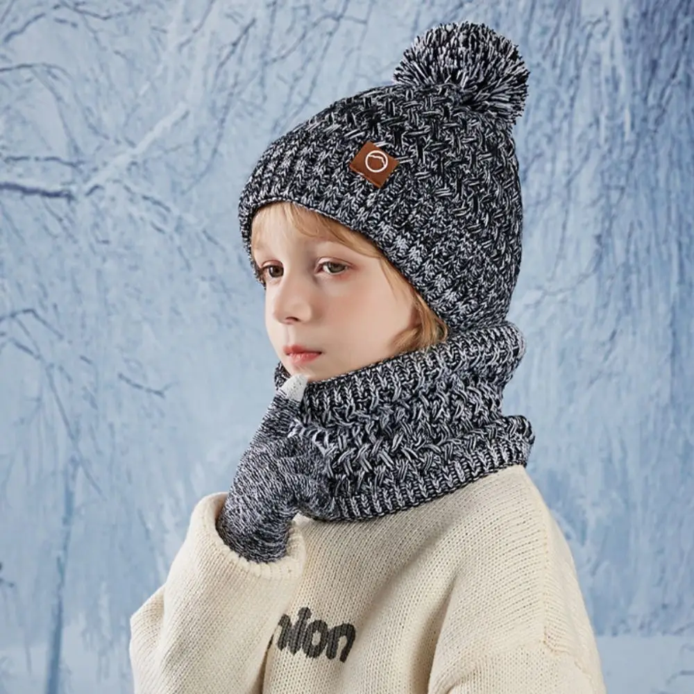 3Pcs New Unisex Kids Winter Hat Scarf Gloves Set Sce9a1bf7fe25458bbb638c5bc721dc74K