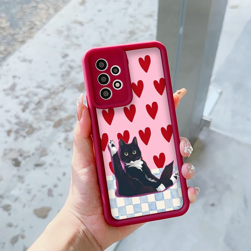 Creative Cute Striped Plaid Animal Printed Phone Case - Soft Covers