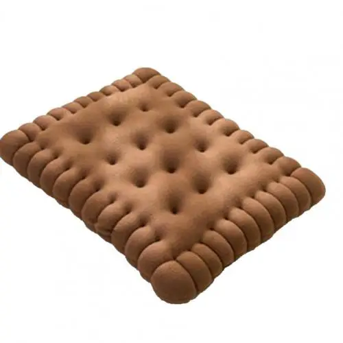 2021 New Style Cute Pillow Biscuit Shape Anti-fatigue PP Cotton Soft Sofa Cushion for Home Bedroom Office Dormitory Decor 