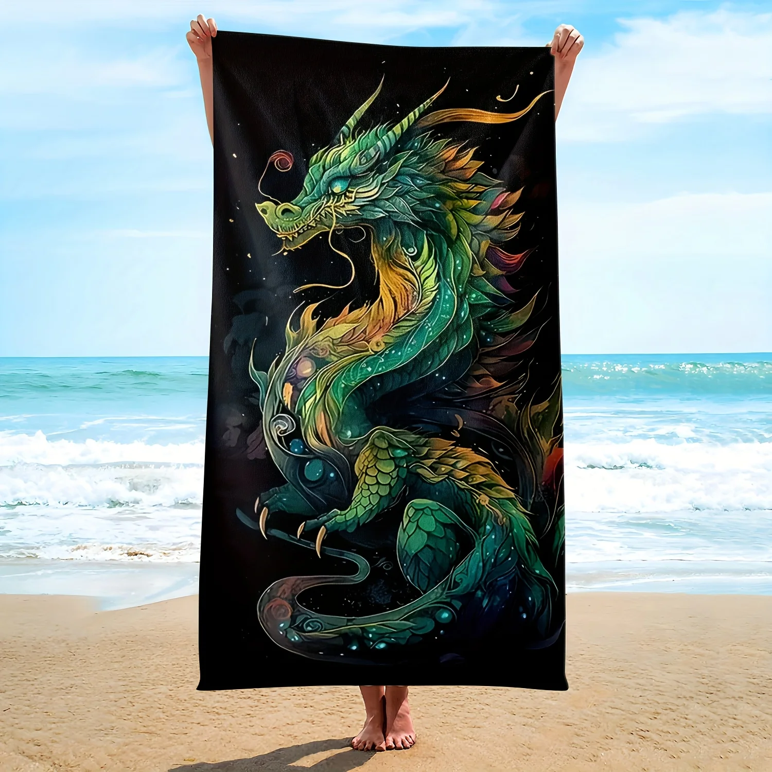 Serviettes de plage à motifs imprimés douces pour la piscine_voghion.com