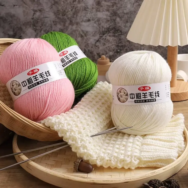 100G Hand Knitted Wool Yarn Soft and Thick Knitting Wool Yarn Skeins, Ideal for Scarf and Sweater Making knitting Yarn wholesale 2