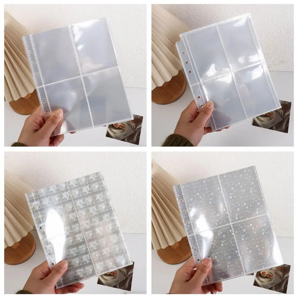10pcs Plush Cartoon Plush a6 Photocard Holder a6 Dog Kpop Binder 4 Grids PVC Photocards Collect Volume Albums