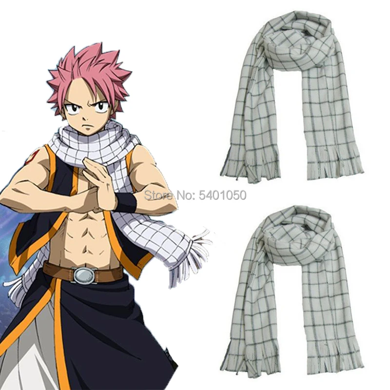 

Fairy Tail Natsu Dragneel Cosplay Costume Scarf 175cm Halloween Costume Accessories Props