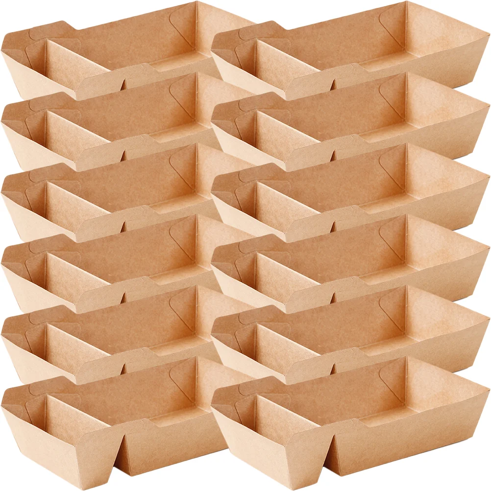 

Snack Kraft Paper Potato Chips Box French Fries Holder French Fries Cups Egg Puffs Cups Paper Snack Boxes Tableware