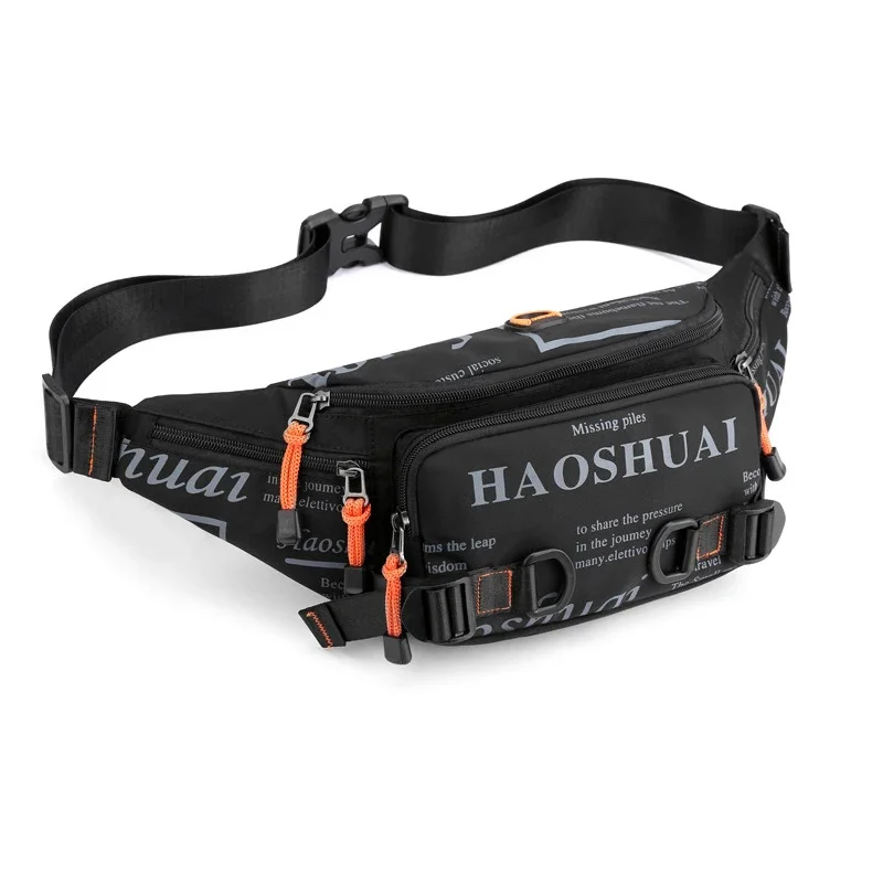 thumbnail image 1 of Riñonera de nailon de alta calidad para hombre, bolso bandolera para el pecho, impermeable, multiusos, para viajes, riñonera para correr, 1 of 5