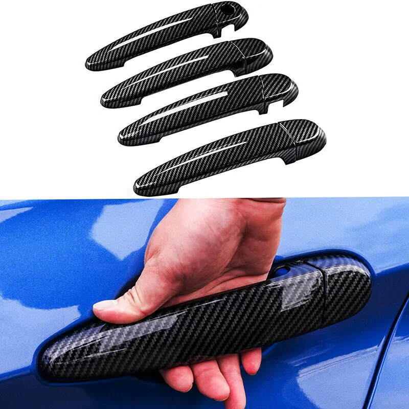 Carbon Fiber Car Exterior Door Handle Cover Car Accessories For E70 E71 Bmw X5 X6 2008-2013