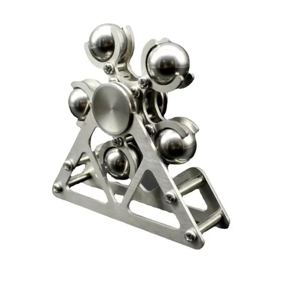 Hand Spinner Steel Ball Ferris Wheel 2 Fingertip EDC Adult Fidget Toys Five Bead Finger Gyro Silent Bearing Stainless Steel