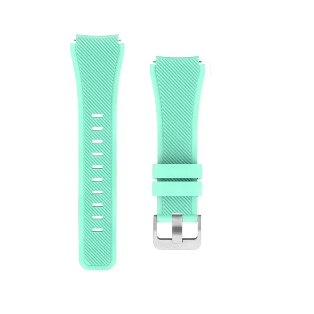 Sporty 22mm Silicone Bracelet Strap - Premium Watchband Accessory in Vibrant Colors
