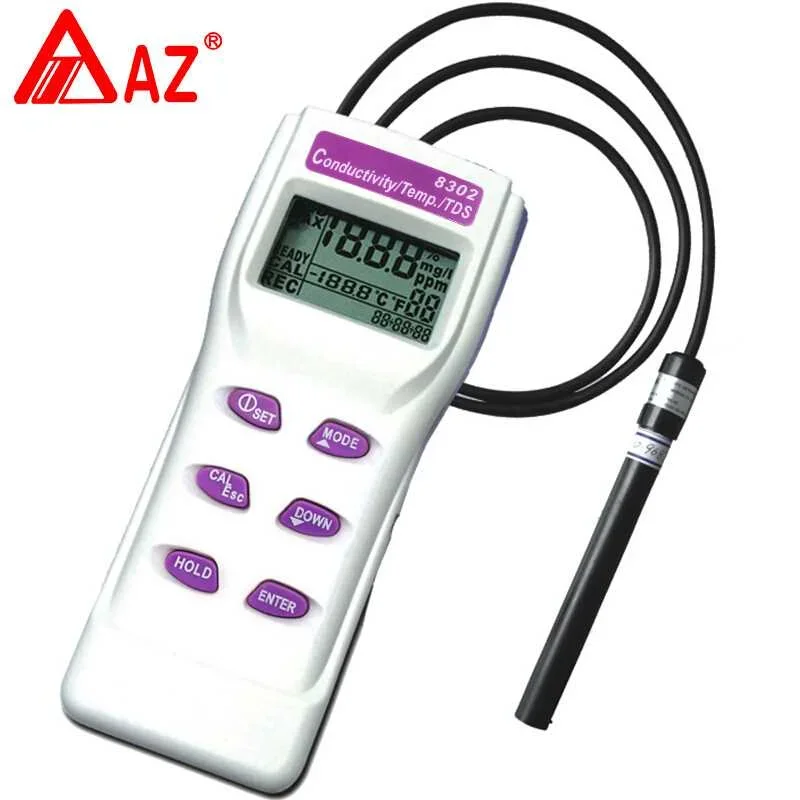 전도도 측정기 AZ8302 전도도 펜 AZ8303 AZ8306 수질 분석기
