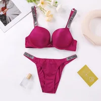 Ensemble de lingerie sexy pour femmes, respirant, doux, polyvalent, lingerie sexy en V, ensemble soutien-gorge et culotte push-up classique 5