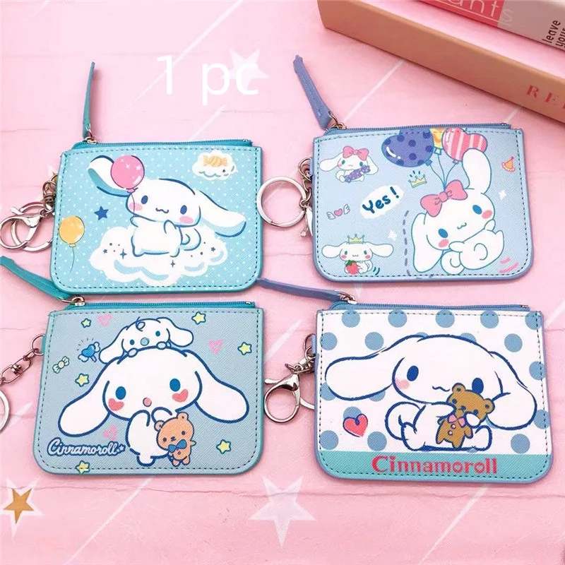 

Оригинальный кошелек Sanrio с аниме Hello Kitty женская сумка Kulomi Melody Cinnamoroll Мультяшные мини-кошелек для монет портативные держатели для ID карт