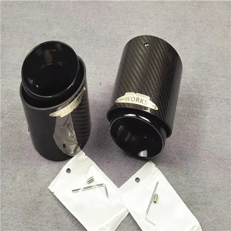 Carbon Exhaust Tip Pipe 1 Pcs for Mini Cooper F54 F55 F56 F57 R60 R61 F60 R55 R56 R57 R58 R59 S JCW Car Accessories exhaust pipe tip