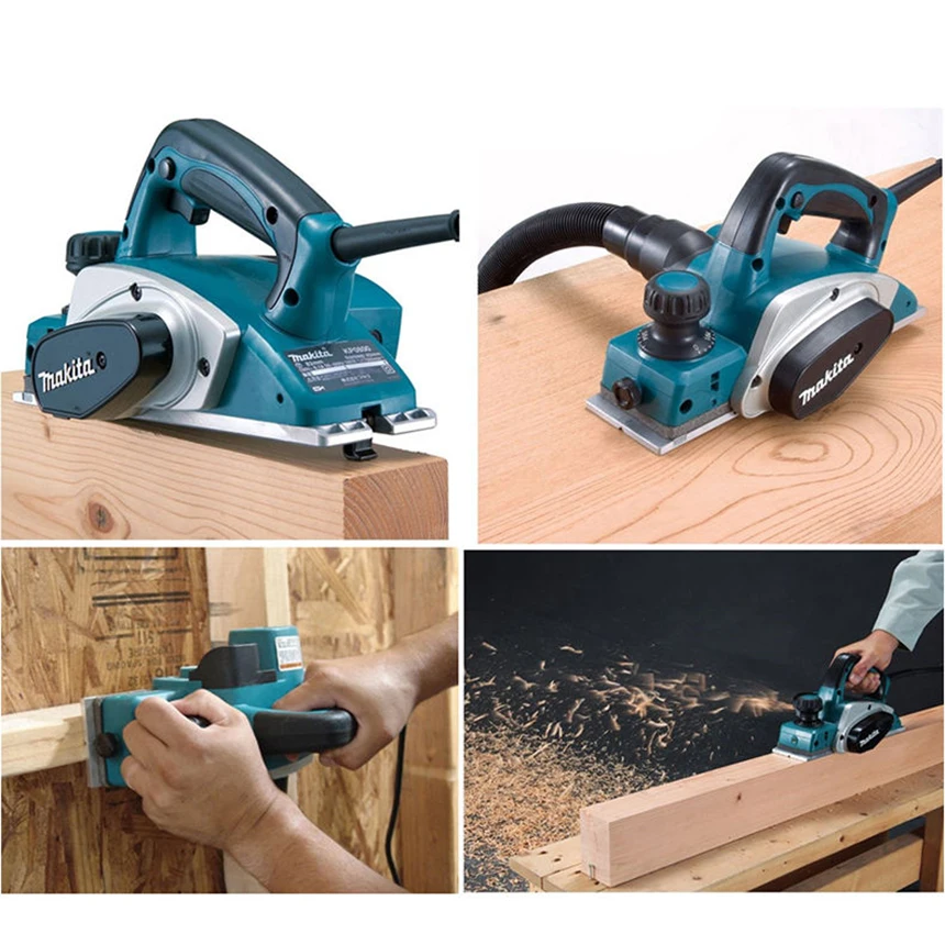 Makita KP0800X Electric Hand Planer,620W 17000RPM,Wood Cutting Power Tools with 2.5mm Adjustable Cut Depth,Ideal Planer Woodwork 6