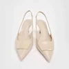 TRAF 2025 Women Fashion Beige High Heels Sexy Pointed Toes Slingbacks High Heelded Shoes Elegant Office Ladies Slingbacks Pumps 3
