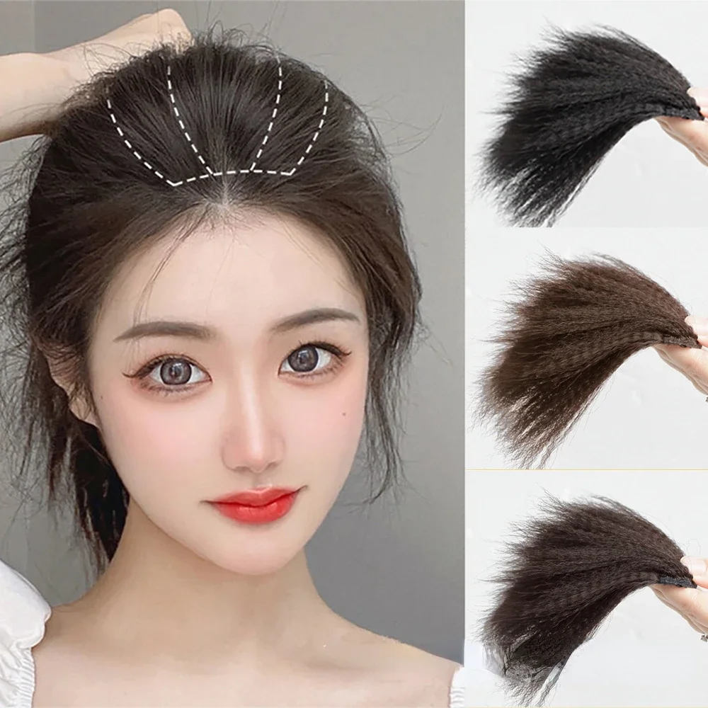 

1pc Natural Invisible Fluffy Hair Pads for Women Hair Extension Fluffy Hair Lining of Hair Top Cover Synthetic Seamless Hair Pad