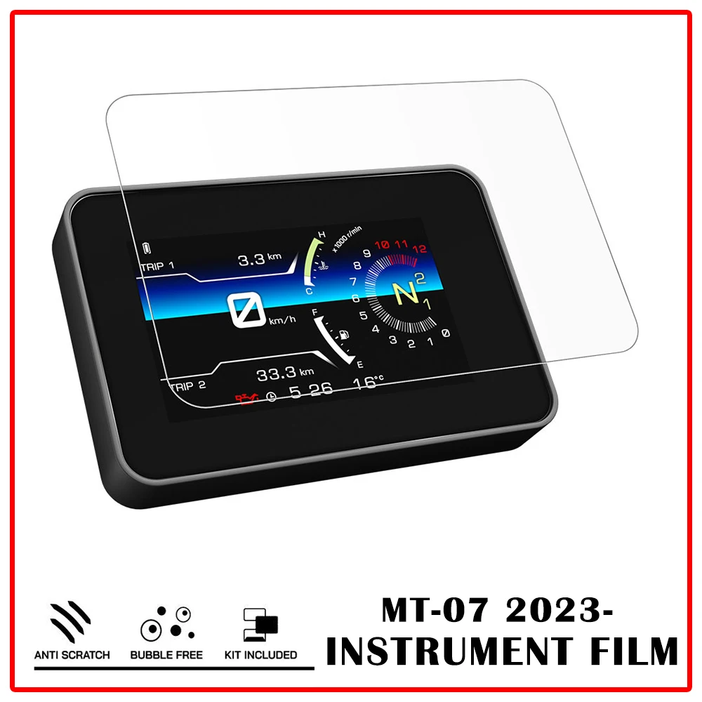 

MT 07 2023 Accessories Dashboard Screen Protector Motorcycle Scratch Cluster Instrument Film for Yamaha MT-07 MT07