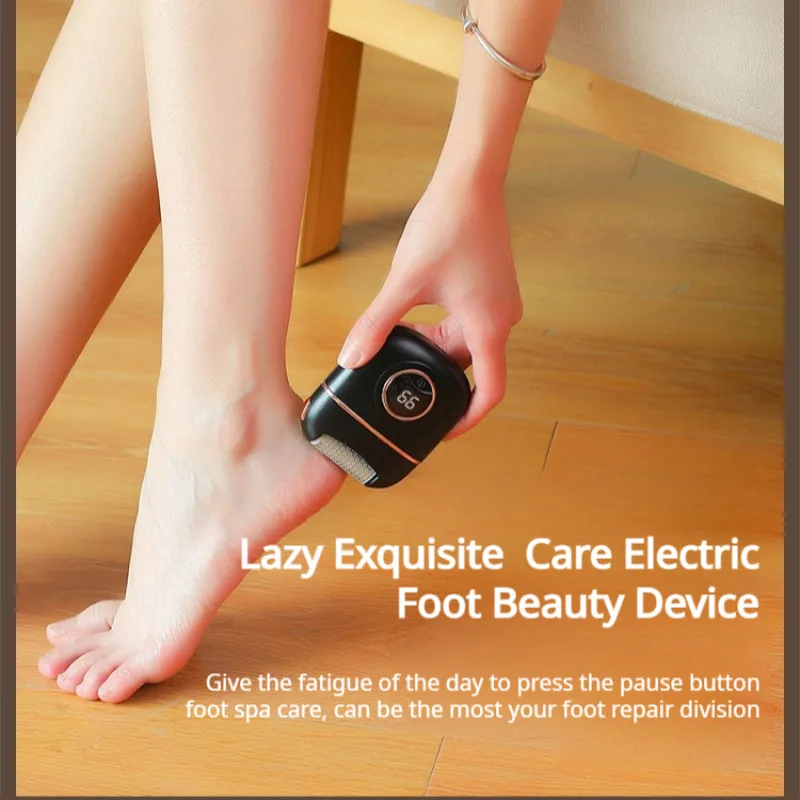Home electric foot grinder Digital display automatic dead skin trimmer heel grinding stone peeler 2