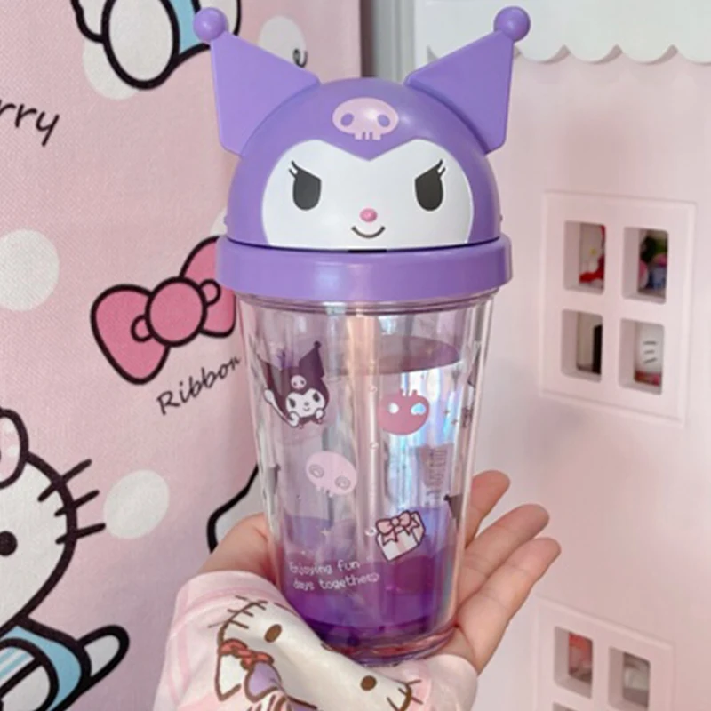 Sanrio Cinnamoroll Kuromi My Melody Plastic Sippy Cup Water Cup Tumbler  320ML / 10.8 Oz – Buy Taiwan Online