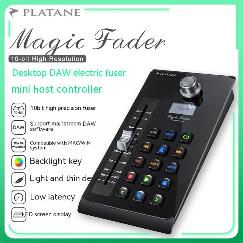 Nuovo Platane Magic Fader Desktop DAW Electric Pusher MIDI Controller mini