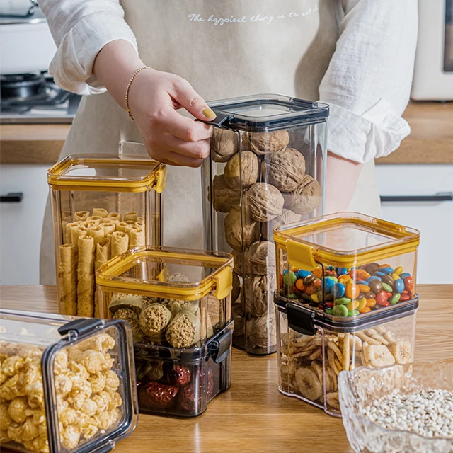 Scatola per la conservazione degli alimenti contenitore per la cucina  barattoli di plastica per contenitori per