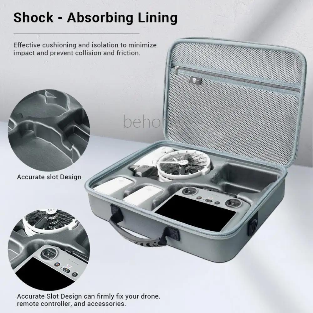 Flip Drone RC N3/RC 2 Remote Control All-in-One Hardshell Organizer for DJI Waterproof Carrying Case