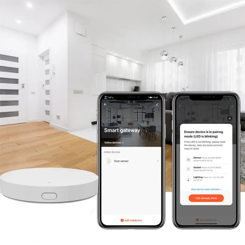 Aubess-zigbee Smart Gateway Hub Multi-mode Tuya Bluetooth Smart Home App Controle Remoto sem Fio Suporte Alexa Google Home - Image 6