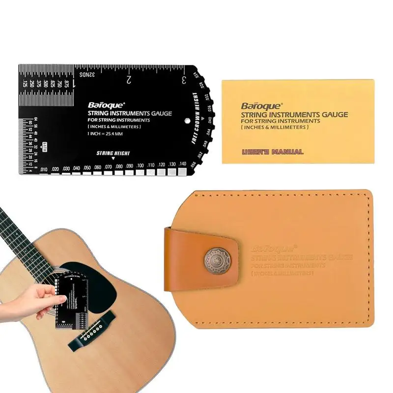 

Инструмент для измерения высоты гитары Luthier, набор инструментов для гладкого ремонта гитары