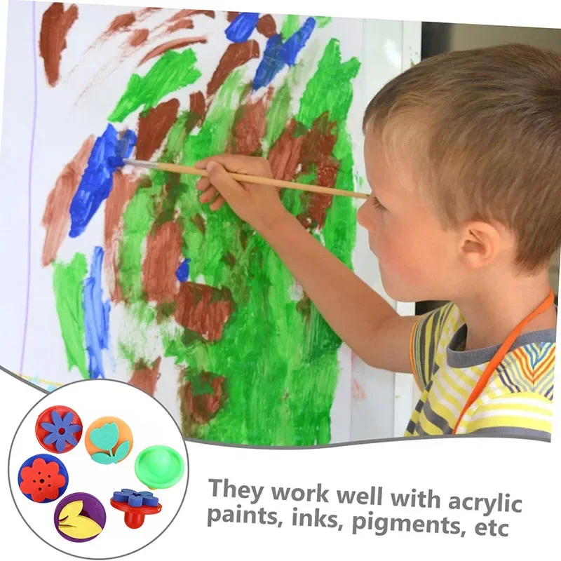 Sponge Paint Brush Kits for Kids Art Craft