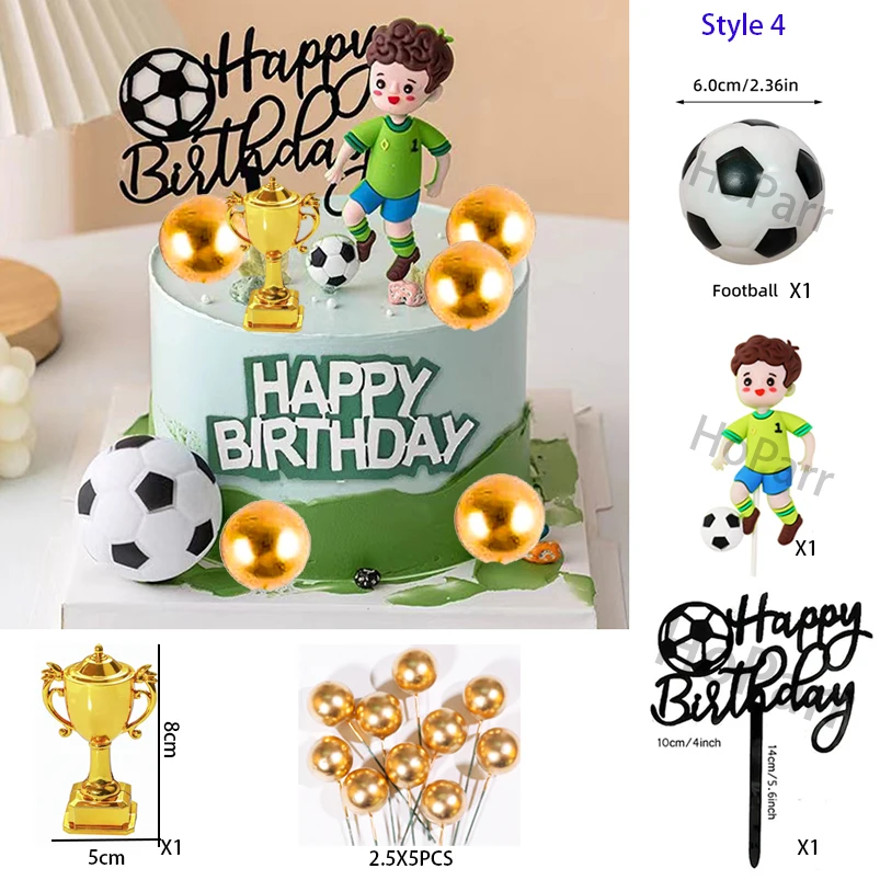 Basketball Football Theme Party Cupcake Topper Happy Birthday Cake Topper Flag Kids Boy Birthday Party Cake Decors Supplies cake topper,cake toppers,birthday party supplies,cake decorations,party decorations,cupcake supplies