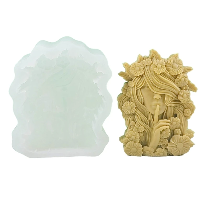 

Flower Fairy Silicone Mold 3D Girl Plaster Mould Cake Chocolate Making