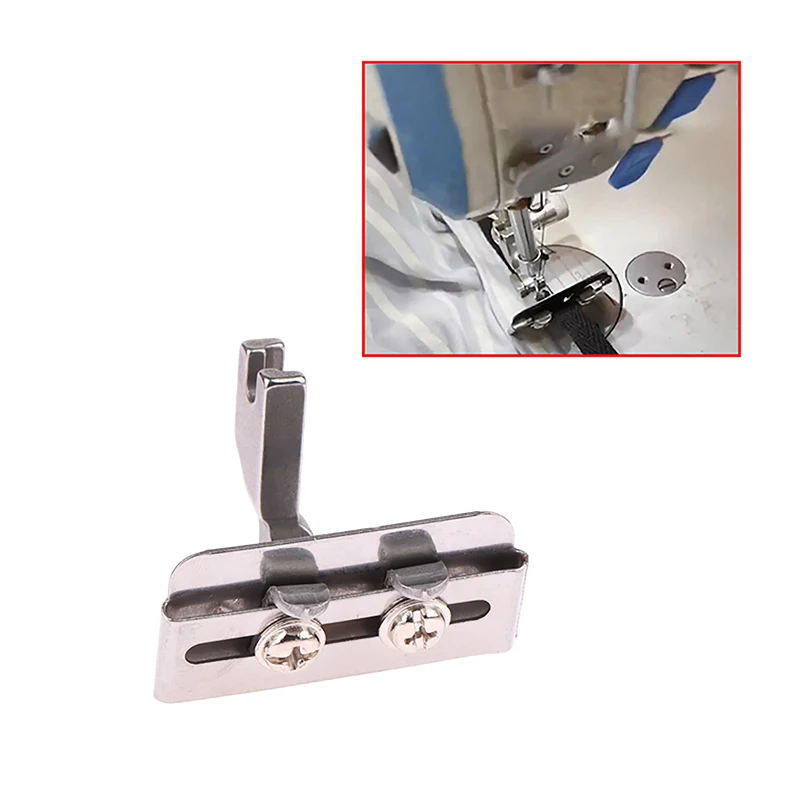 

1Pc Adjustable Flat Car Lace Presser Foot Sewing Machine Border Wire Flat Strip Presser Foot Collar Presser Foot Tool
