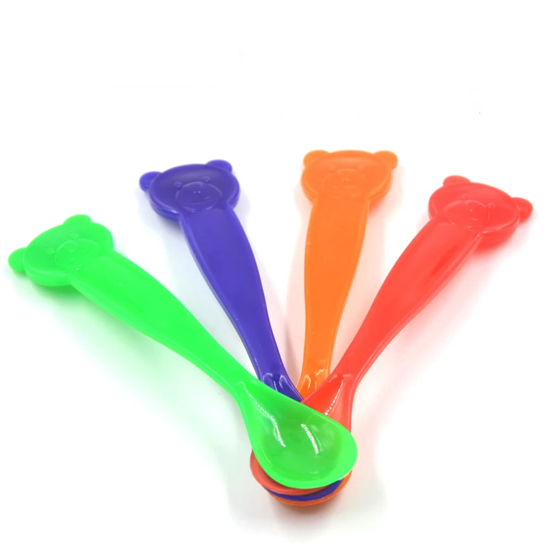 Temperature Sensing Spoon 3 Colors for Kids Boys Girls Silicone Feeding Baby Spoons Baby care set baby feeding spoon