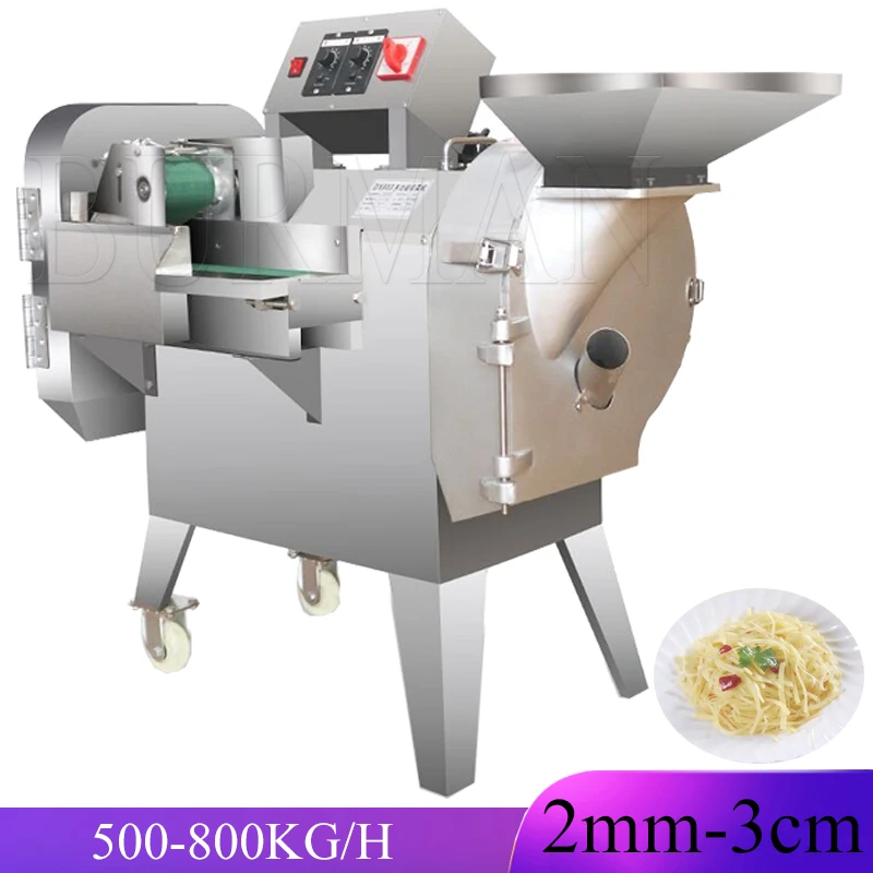 

Industrial Double Heads Vegetable Cutter Slicer Online Salad Master Fruit Banana Carrot Apple Cutting Dicing Slicing Machine