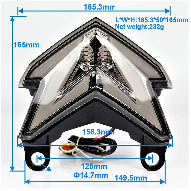 

Светодиодный задний фонарь для мотоцикла, стоп-сигнал, задний указатель поворота, задний фонарь для Kawasaki Z800 Zx6R Z125
