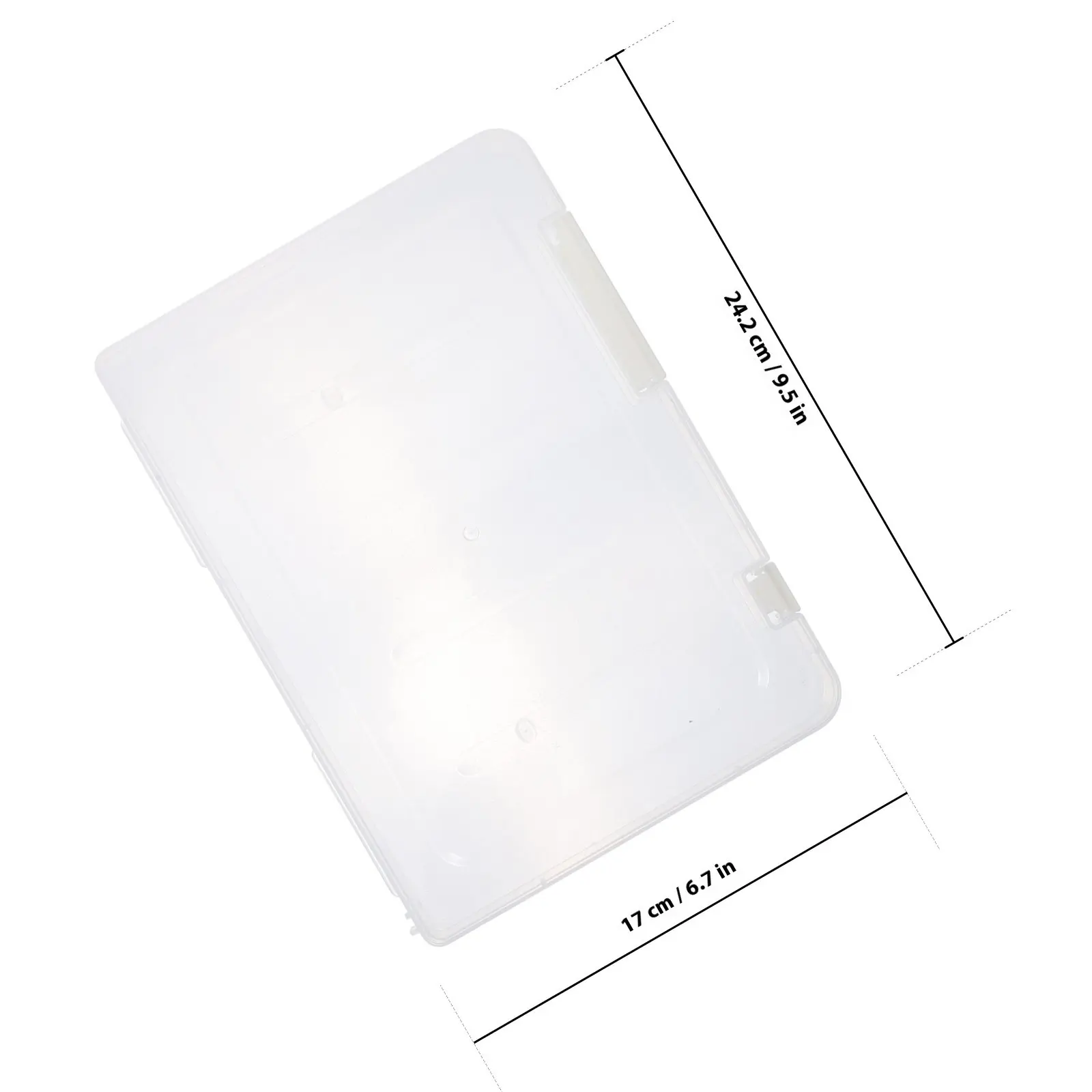 1Pcs 플라스틱 파일 보관 상자 두꺼운 소재 강력하고 튼튼한 문서 정리함 (인증서, 책, 잡지용)