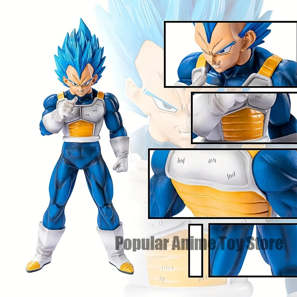 

11in/28cm Anime Dragon Ball Z Vegeta Figure PVC Super Saiyan Blue Action Figures Collection Model Toys Gifts