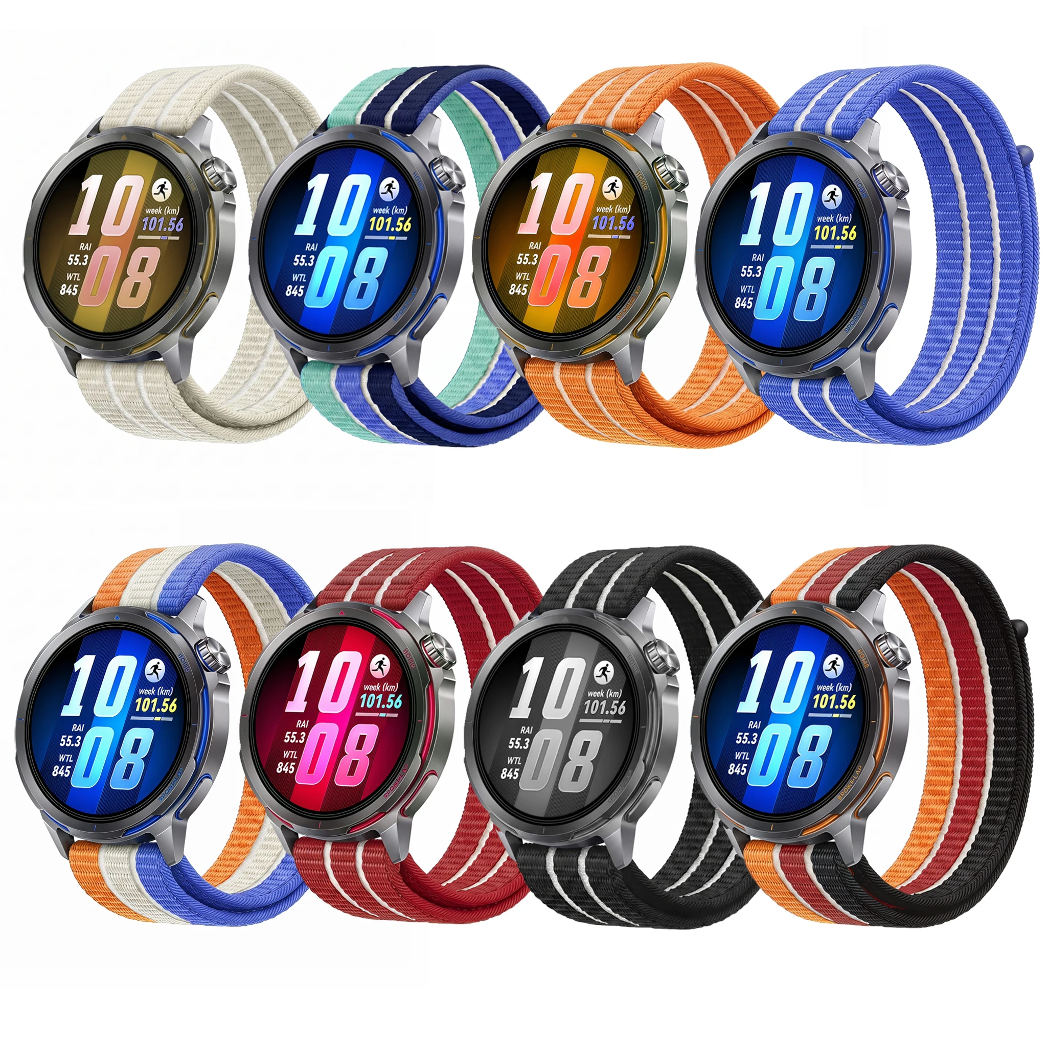 Versatile Nylon Sport Watch Strap Bracelet in 20mm/22mm