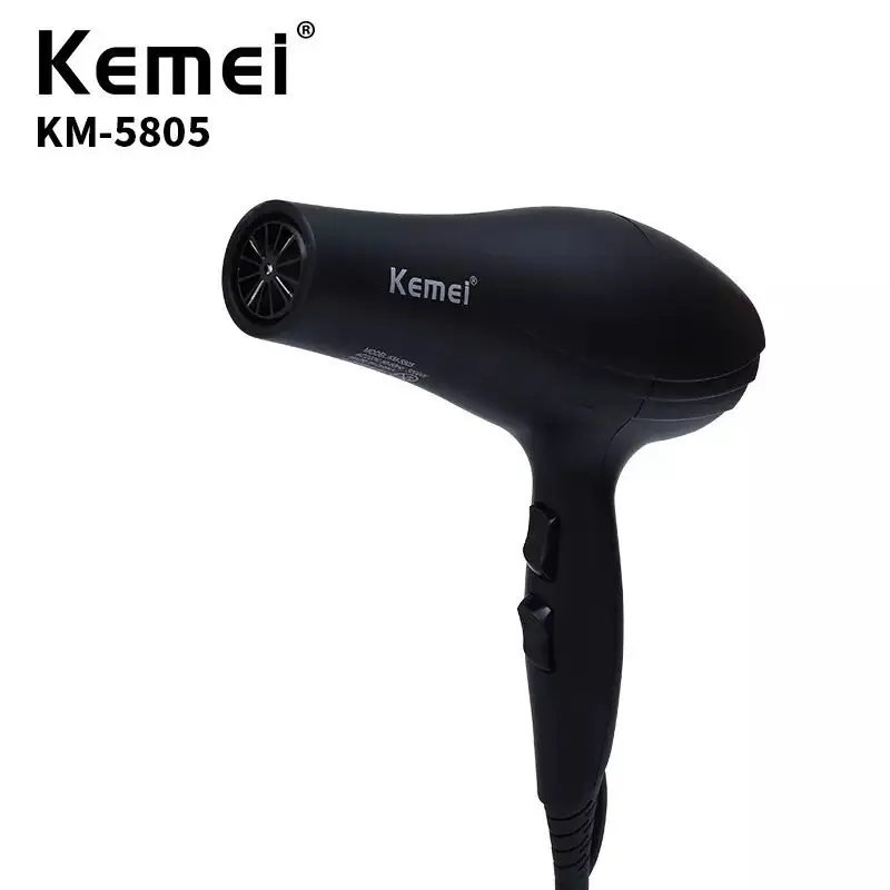 kemei hair dryer KM-5805 high quality EU plug 220 voltage big power hair dryer professional