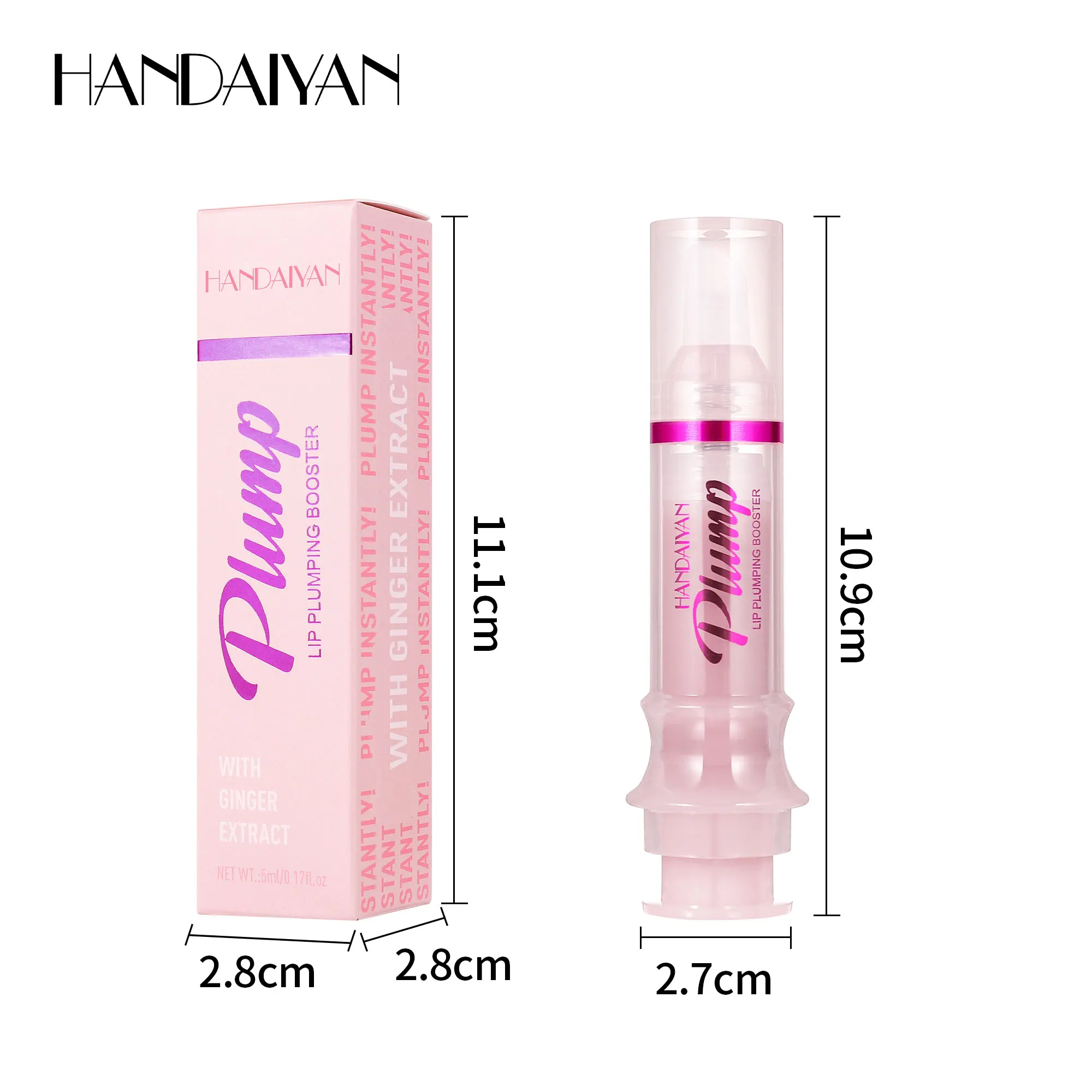 8-color needle tube lip plumping  moisturizing fading wrinkles with a spicy feeling used for plumping lips ladies and girls 2