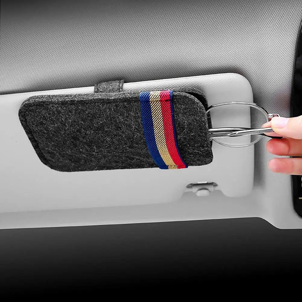 

Excellent Car Accessory Fine Stitching Universal Car Ticket Card Clip for Car Sunglasses Holder Sunglasses Holder